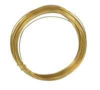 MégaCréa DIY - Fil en métal Bijoux à crocheter Ø0,4 mm x 10 m Doré