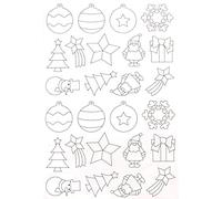 MegaCrea DIY Gommettes à colorier Noël 52 pièces