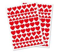 MégaCréa DIY - Gommettes Coeur rouge de 1 1 à 2 2 cm 160 pièces