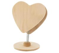 MegaCrea DIY Marque Place en Bois Ressort Coeur 7,5 x 12,5 cm