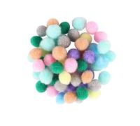 MégaCréa DIY - Mini Pompons Couleurs pastel 0,8 cm Assortiment 200 pièces