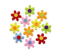 MégaCréa DIY - Motif adhésif en feutrine Fleur 3 cm 30 pièces