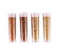 MégaCréa DIY - Perle Rocaille tubes 8 g Doré 4 pièces