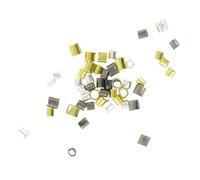 MégaCréa DIY - Perles à écraser tube 1,5 à 2 mm Assortiment 180 pièces