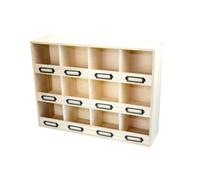 MégaCréa DIY - Petit Casier en bois 12 cases porte-étiquettes 41,5 x 31 x 11 cm