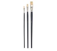 MégaCréa DIY - Pinceaux Poil dur pour acrylique et huile Très long manche 3 pièces