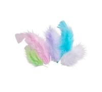 MégaCréa DIY - Plumes Assortiment pastel 10 cm 50 pièces