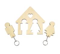 MégaCréa DIY - Porte-clés et Range-clés en forme de maison 15,5 x 15 cm