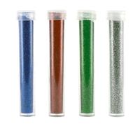 MégaCréa DIY - Poudre de Paillette tube 3 5 g bleu à argent 4 pièces