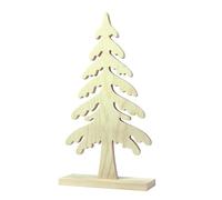 MegaCrea DIY Sapin de Noel en Bois 25x13x5 cm