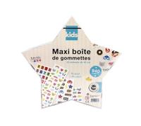 MégaCréa DIY - Stickers gommette pour enfant 940 pièces Boite étoile