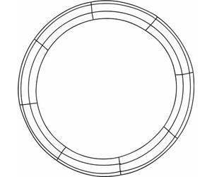 MegaCrea DIY Support en métal pour Couronne de Noël 30 cm