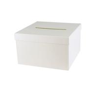 MégaCréa DIY - Urne carrée en carton pour cagnotte cadeau 24,5 cm