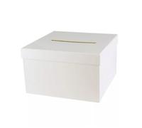 MégaCréa DIY - Urne carrée en carton pour cagnotte cadeau 24,5 cm