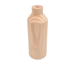 MegaCrea DIY Vase soliflore en Bois 14 x 5 cm