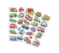 MÉGACRÉA Gommettes Voitures et camions de 2,2 à 4 cm 34 piè