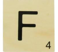 MÉGACRÉA Grande Lettre en Bois façon Scrabble 10 cm Lettre