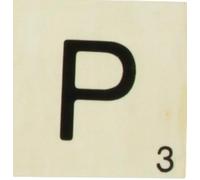 MÉGACRÉA Grande Lettre en Bois façon Scrabble 10 cm Lettre