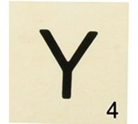 MÉGACRÉA Grande Lettre en Bois façon Scrabble 10 cm Lettre