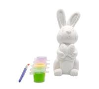 MÉGACRÉA Kit Lapin 3D en plâtre 4,2 x 10,5 x 4,7 cm