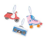 MÉGACRÉA Kit Porte-clés Diamond Painting Ados 7,7 à 8 cm 3