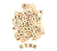 MÉGACRÉA Lettres carré en Bois Alphabet Intelligent 120 piè