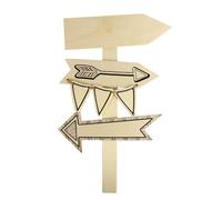 MÉGACRÉA Panneau en Bois pour Indiquer des Directions 32 x