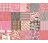 MÉGACRÉA Papier Origami 15x15 cm Les Roses 36 Feuilles