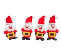 MÉGACRÉA Père Noël Pompons et Feutrine 5,5 x 3 cm 4 pièces