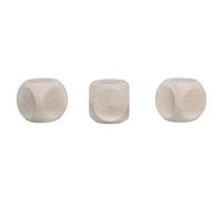 MegaCrea Pierres en Bois FSC 100% Naturel, 30 x VE = 1, SCT. -ls 3pces -