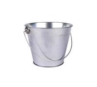 MÉGACRÉA Seau en métal Couleur Zinc 10 x 10 cm