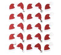 MÉGACRÉA Stickers pailletés Bonnet de Père Noël 2 x 1,5 cm