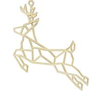 MÉGACRÉA Suspension de Noël en Bois Cerf Esprit Origami 14c