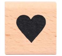 MÉGACRÉA Tampon en Bois Petit Coeur