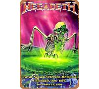 Megadeth: [1990] Rust in New York Movie Poster Tin Sign Wall Art Sign Vintage Wall Decorations Metal Signs 20,3 x 30,5 cm