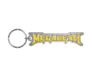 Megadeth Band Logo Enamel In-Fill Porte-Clés Keychain Size One Size