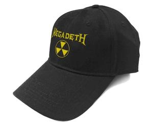 Megadeth Casquette De Baseball Hazard Band Logo Nouveau Officiel Noir Strapback Size One Size