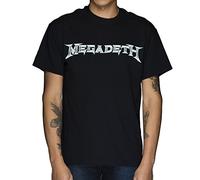 Megadeth - Logo T-shirt adulte In Black, Large, Black