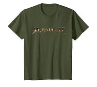Megadeth - Logo TSTDATD T-Shirt, Enfant, Olive, 6 Ans