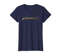 Megadeth - Logo TSTDATD T-Shirt, Femme, Bleu Marine, 3XL