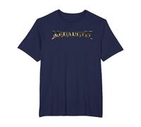 Megadeth - Logo TSTDATD T-Shirt, Homme Grandes Tailles, Bleu Marine, 4X Tall