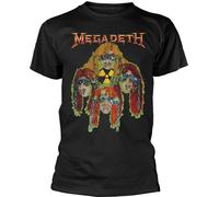 Megadeth - "Nuclear Glow Heads" T-shirt pour homme/femme Unie PH3617 (3XL) (Noir)