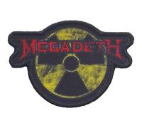 Megadeth - Patch à repasser HAZARD (Taille unique) (Rouge/Noir/Jaune)