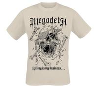 Megadeth Riddick Homme T-Shirt Manches Courtes Sable 100% Coton Regular