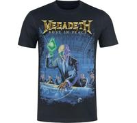 Megadeth Rust in Peace - Heavyweight Homme T-Shirt Manches Courtes Noir XL