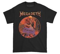 Megadeth T Shirt Peace Sells Track List Band Logo Officiel Homme Noir Size XL