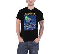 Megadeth T Shirt Rust in Peace 30Th Anniversary Band Logo Nouveau Officiel Noir Size L