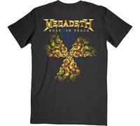 Megadeth T Shirt Rust in Peace 30Th Anniversary Band Logo Nouveau Officiel Noir Size L