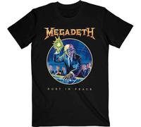 Megadeth T Shirt Rust in Peace Anniversary Band Logo Nouveau Officiel Unisexe Noir Taille L