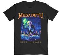 Megadeth T-shirt Rust In Peace Track list Unisex Black 2XL